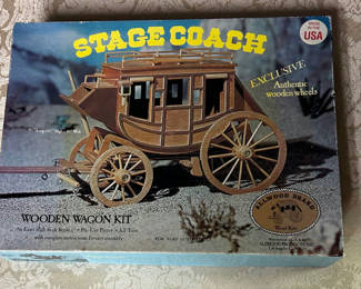 Lot 40: 1976 Stage Coach Wooden Wagon Kit