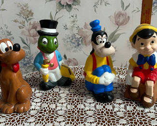 Lot 35: 4 Vintage Disney Ceramic Characters 