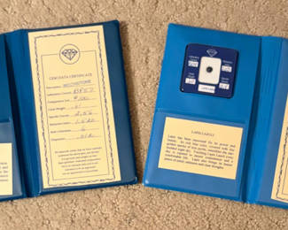 Lot 3: 2 Gemstones with certificates 