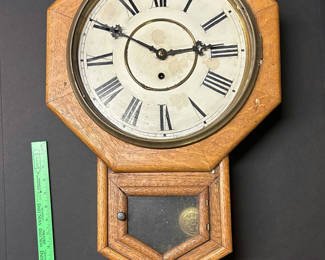 Lot 27: Vintage Oak Clock