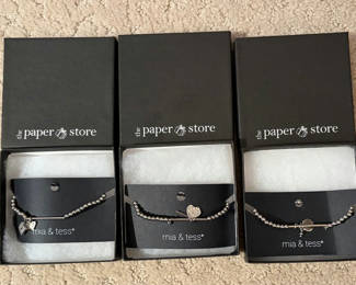 Lot 58: 3 Brand New! Mia & Tess Bracelets 