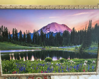 Lot 43: Stunning Large Print Of Mount Rainier
