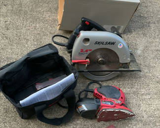 Lot 10: Skilsaw, Sander, Drill