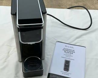Lot 17: Capsule Espresso Maker with LED touchscreen and manual