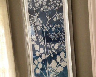 Lot 44:  framed botanical art print