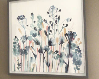 Lot 40: Set of three framed botanical watercolor prints