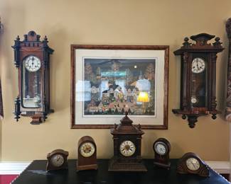 Well, appointed collection of multiple clocks throughout the estate.This is just a small example