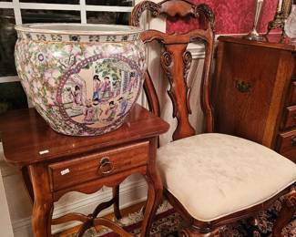 LARGE Rose Medalian Fish Bowl