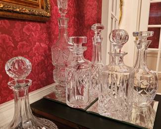 Sparkling Crystal decanters