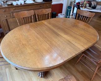 Large oak table