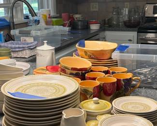 Kitchen items – plates, dishes, bowls, etc.