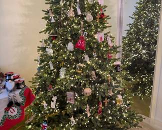 Beautiful pre lit Christmas tree