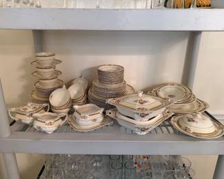 Vintage set  W.H. Grindley Sheraton Ivory china