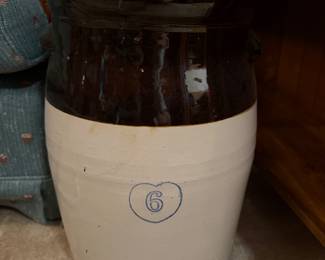 6 Gallon Stoneware Butter Churn