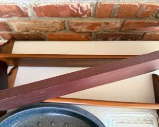 wood shelves