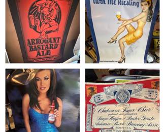 Beer/ Liquor Posters (this is just a small sampling of the posters at this sale)