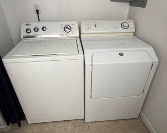 Whirlpool Top Loader Washing Machine WTW5600SQ0; Maytag Atlantis Oversize Capacity Plus Electric Dryer