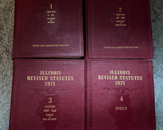 Illinois Revised Statutes 1971 Volumes 1-4