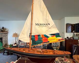 Meridian Vineyards Wine Advertising Display Model Boat