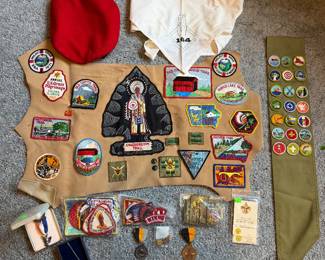 Boy Scout/ Eagle Scout Badges; Sashes; Medals; Pins