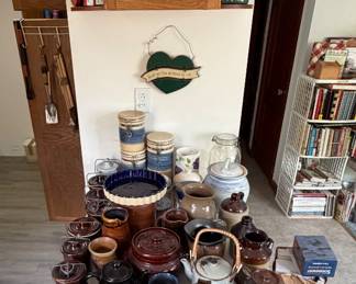 Pottery, Cheese Crocks, Canisters, Jars