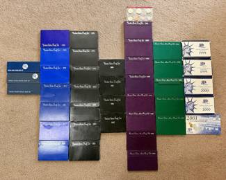 United States Mint Proof Sets 1966-2001 (these will be located at a table next to the checkout)
