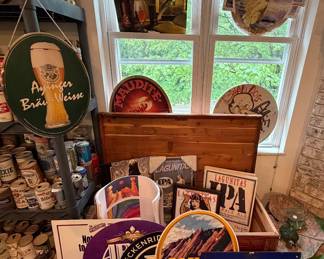 Beer and Liquor Signs; Cedar Chest