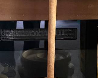 Whitehall S.P. & S. Co. #4 Butter Churn with Lid and Paddle (slight crack)