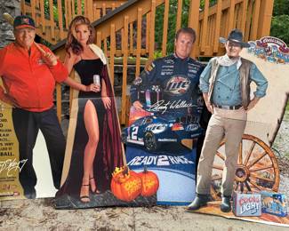 Life Size Cardboard Beer Advertising Cutouts