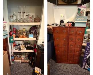 CD Cabinet; Cameras; Beer Logo Items; Electronics
