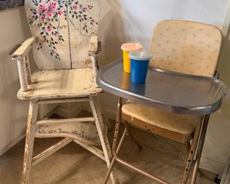 Vintage high chairs