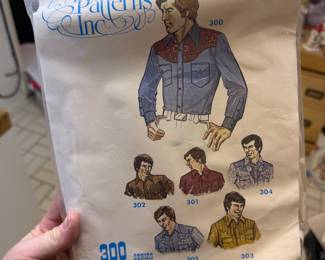 Western shirt pattern for men 