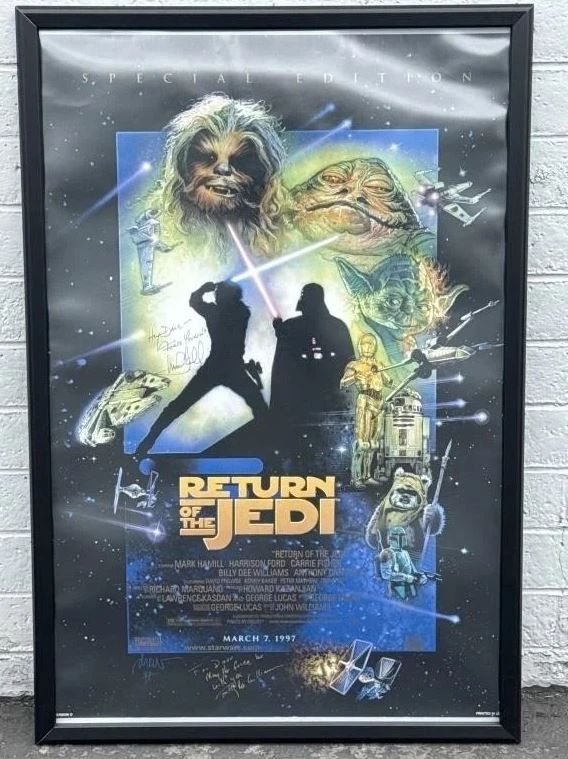 Signed poster