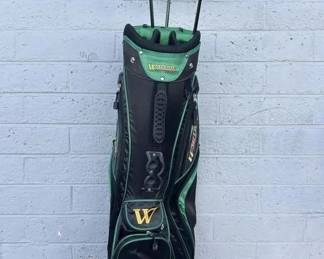 golf clubs and case
