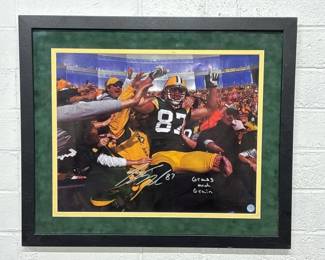 jordy nelson signed plaque
