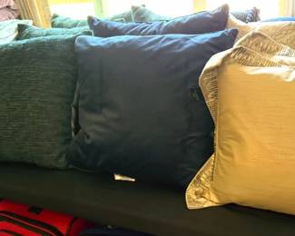 Throw pillows, many new with tags