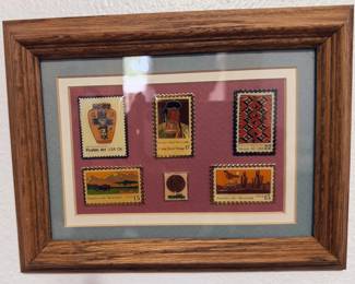 Stamp wall art