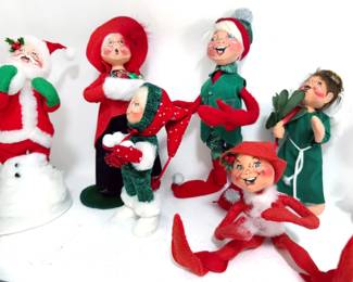Annalee Christmas Elf collection + assorted others
