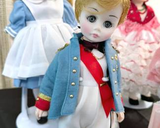 Madame Alexander dolls, including Alice in Wonderland, Lord Nelson, Opera Series, Wizard of Oz, Nativity, Storybook collection, Kaiser collection (inc Cinderella, French Aristocrat), Guardian Angels