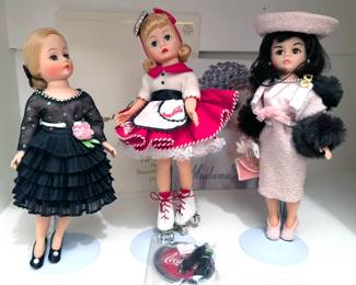 Madame Alexander dolls, including Alice in Wonderland, Lord Nelson, Opera Series, Wizard of Oz, Nativity, Storybook collection, Kaiser collection (inc Cinderella, French Aristocrat), Guardian Angels