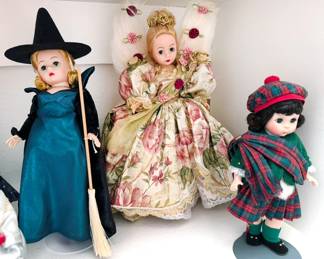 Madame Alexander dolls, including Alice in Wonderland, Lord Nelson, Opera Series, Wizard of Oz, Nativity, Storybook collection, Kaiser collection (inc Cinderella, French Aristocrat), Guardian Angels