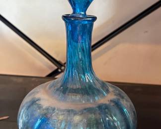 Colored Glass Decanter Bottle