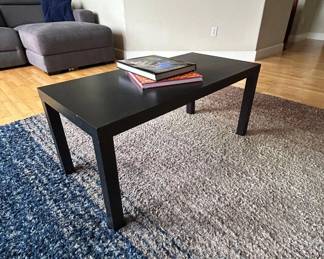 Lot #18 IKEA Lack Black Coffee Table Rectangular Parsons Style Living Room 46x22