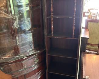 #111	Wood Bookshelf w/5 shelves 1 drawers - 16x6x65	 $75.00 			