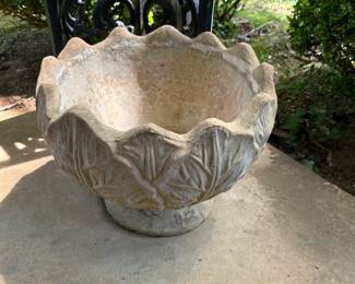 #59	Concrete Round Flower Pot - 15x12	 $30.00 			