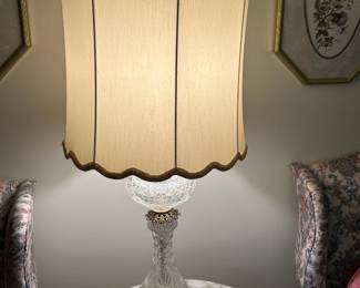 #170	Chrystal lamp 40 tall	 $100.00 			