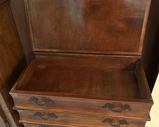 #40	Wood Chest w/2 drawers and flip-top - 24x13x20	 $125.00 			