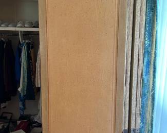 #207	4 panel cream painted screen 22x75 each panel	 $75.00 			
