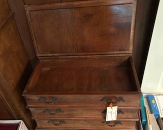 #40	Chest - Den	Wood Chest w/2 drawers and flip-top - 24x13x20	 $125.00 			