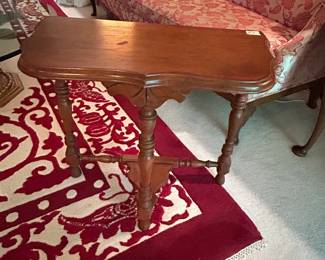 #14	Half Moon Shape Side Table - 24x12x23	 $75.00 			